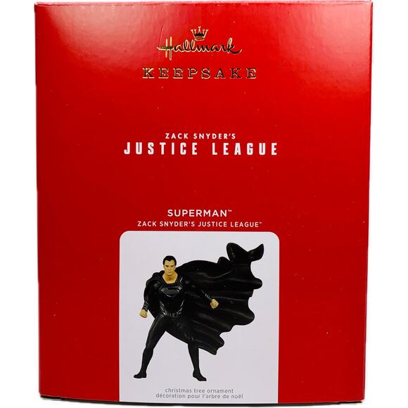 Hallmark Zack Snyder's Justice‎ League: SUPERMAN 2021 Keepsake Ornament NIB - Picture 1 of 7
